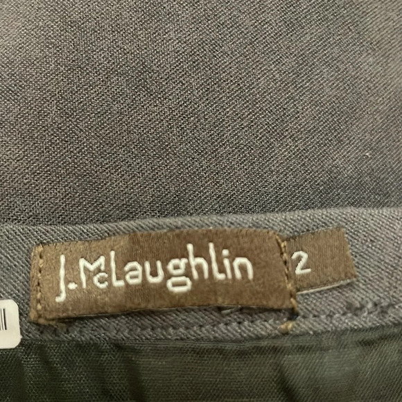 J McLaughlin Gray Flare Bottom Pencil Skirt Size 2 - Picture 4 of 8